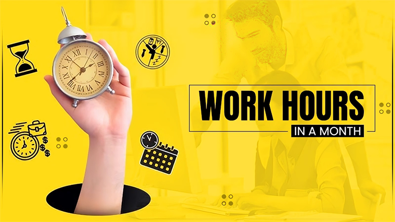 many work hours in a months