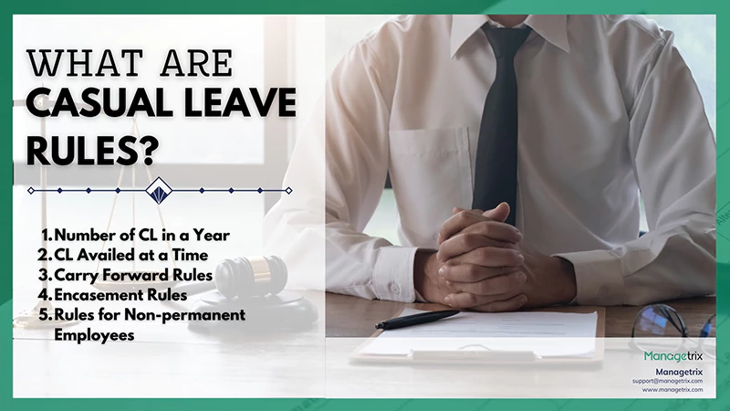 Casual Leave Rules