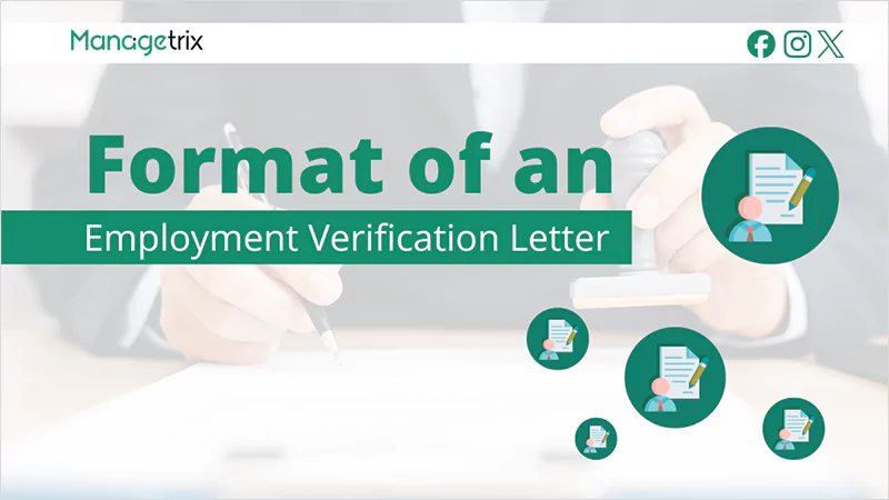 Format of an Employment Verification Letter